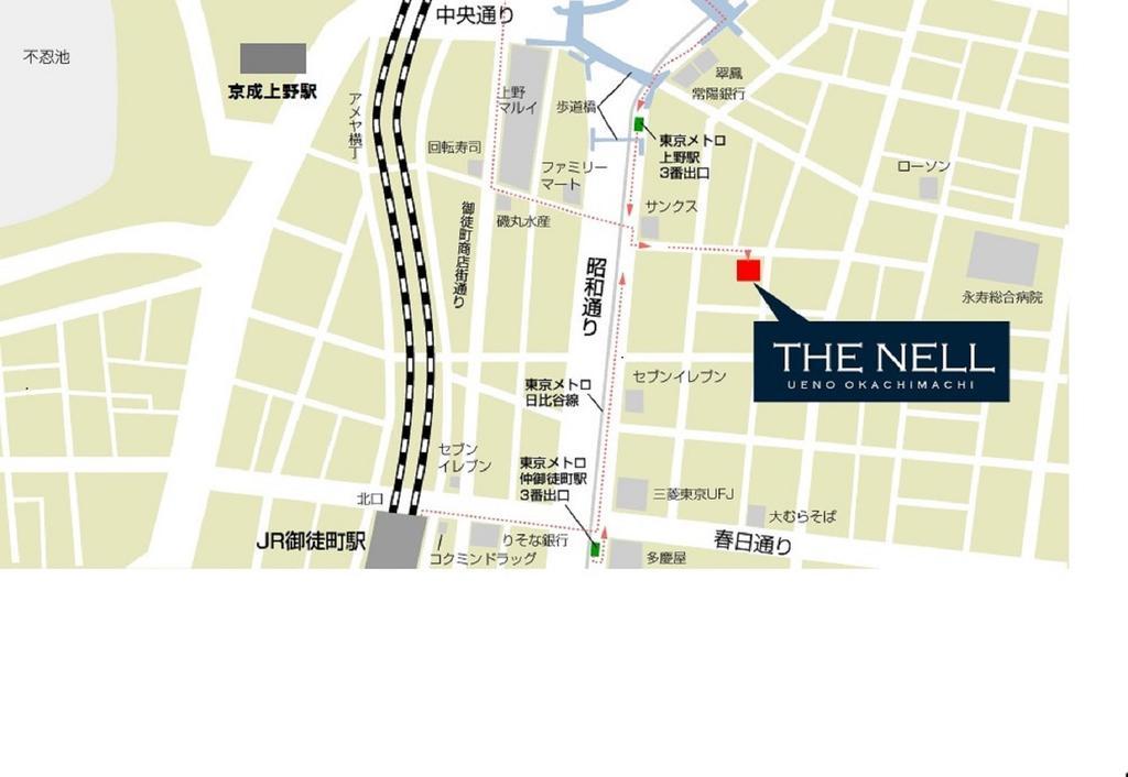 The Nell Ueno Okachimachi Hotel Tokyo Luaran gambar